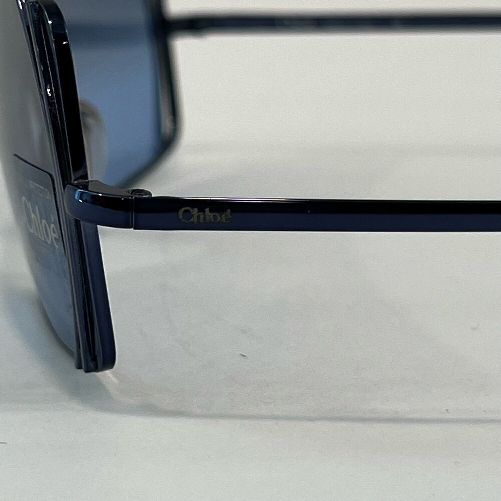 NWOT Chloe Vintage Deadstock Panoramic Sunglasses Blue Gradient Lens - Picture 5 of 10